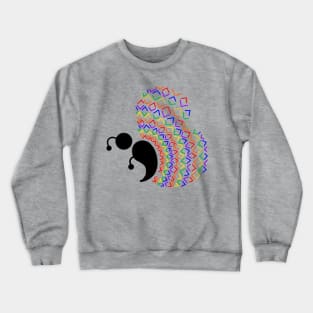 Rainbow Triangles Semicolon Butterfly Crewneck Sweatshirt